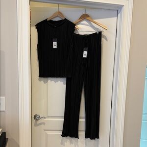 Elegant Black Rails Sleeveless Top and Pants Set